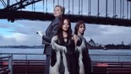 Gwendoline Christie, Jenna Ortega, and Emma Myers (Image via Instagram/@netflixanz)